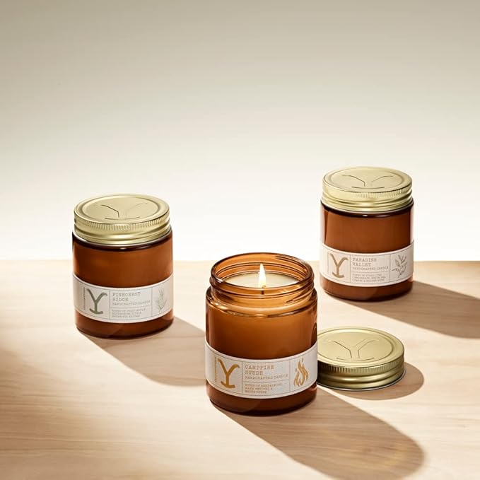 Yellowstone Scented Jar Candle by Tru Western, 8 oz - Paradise Valley