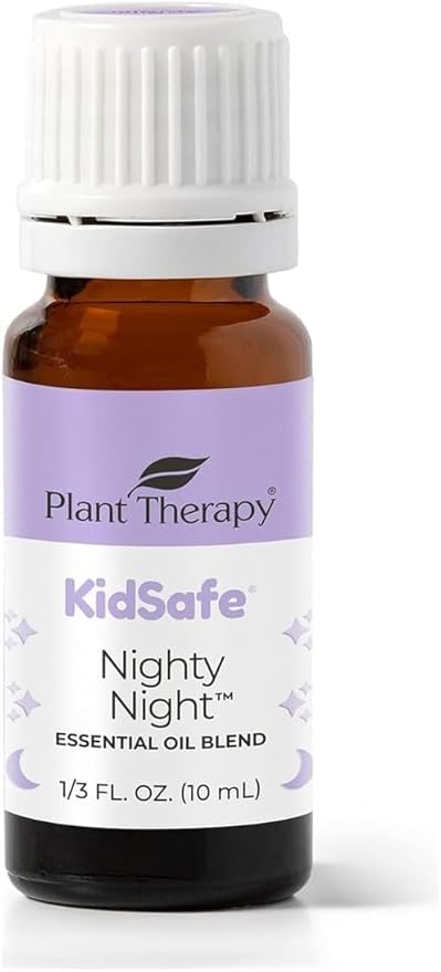 Plant Therapy KidSafe Nighty Night Essential Oil Blend for Sleep 10 mL (1/3 oz) 100% Pure, Undiluted, Natural Aromatherapy, Therapeutic Grade