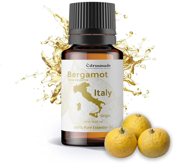Bergamot Essential Oil - Direct from Citrusmade in Sicily- Pure Essential Oil for Diffusers and Aromatherapy | 100% Pure Therapeutic Grade (15ml)