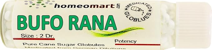Homeomart.com Bufo Rana Homeopathy Pellets (Pills) in 1M Potency Pack of 2