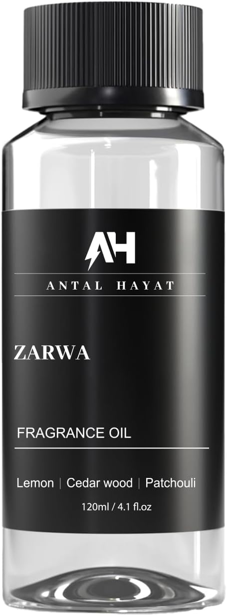 Hotel Scents Diffuser Oil Zarwa 120ml – Aventus Inspired Scent – Luxury Essential Oil for Diffuser – Lemon, Cedarwood, Patchouli – Home Hotel Aroma Oil – Waterless & Ultrasonic Diffuser Refill