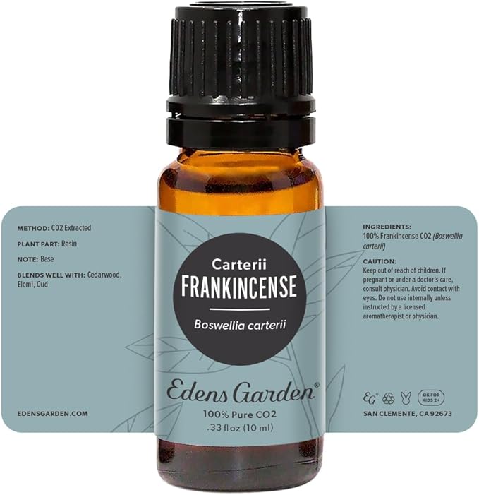 Edens Garden Frankincense CO2 Essential Oil- 100% Pure Premium Grade, Undiluted, Natural, Therapeutic, Aromatherapy, The Best for Diffuser, Skin, Hair, Humidifiers 10 ml (.33 fl oz)