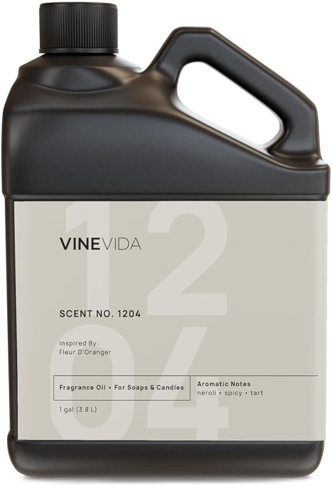 VINEVIDA [128oz] Scent No.1204 Fragrance Oil for Candle Making and Soap Making - Premium Candle Scents for Soy Candles