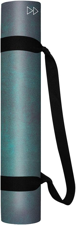 YOGA DESIGN LAB | The Combo Yoga Mat | 2-in-1 Mat+Towel | Eco Luxury | Ideal for Hot Yoga, Power, Bikram, Ashtanga, Sweat | Studio Quality | Includes Carrying Strap!