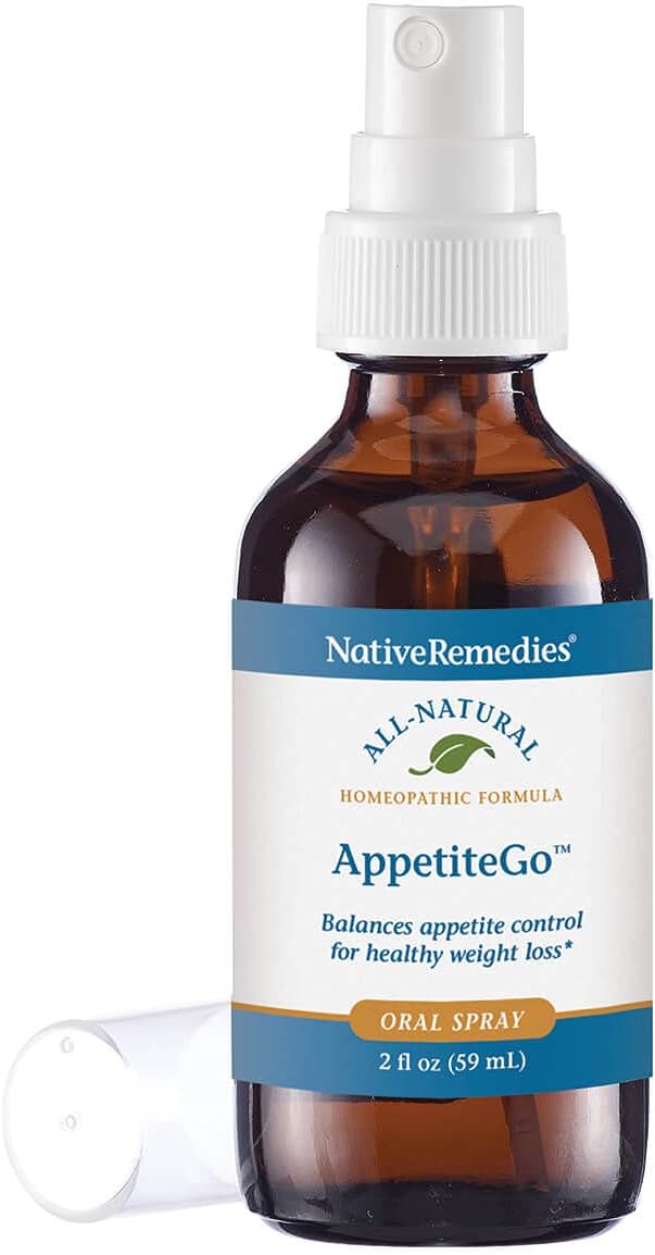 Native Remedies AppetiteGo Tonic - Natural Homeopathic Formula Temporarily Relieves Feelings of Hunger or an Empty Stomach - Reduces Desire for Stress Eating or Food Cravings - 59 mL