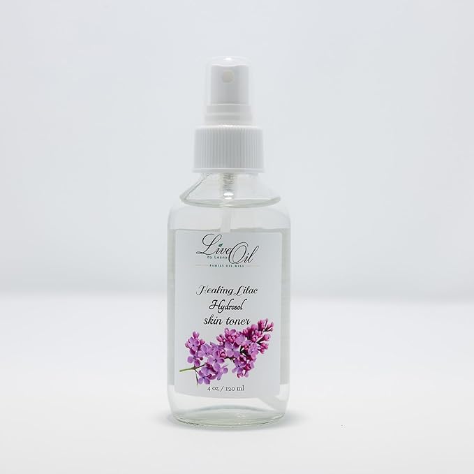 Lilac Hydrosol Facial Toner – Organic Flower Water | Refreshing Aromatherapy Mist for Face & Hair | Balancing, Cooling & Hydrating | Small Batch Distilled | 4 fl oz