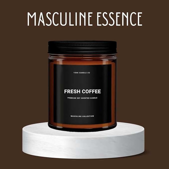 1OAK Coffee Candle - Espresso & Roast Coffee - Home Gifts - Scented Candles for Men (7oz.)