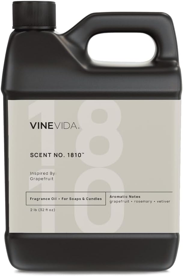 VINEVIDA [32oz] Grapefruit Fragrance Oil for Candle Making - Natural Candle Oil Scents - Soap Making Essential Oil - Made in USA