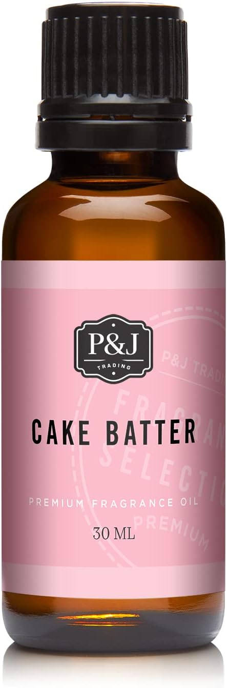 P&J Trading - Cake Batter Scented Oil 30ml - Fragrance Oil for Candle Making, Soap Making, Diffuser Oil