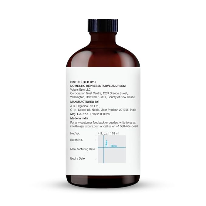 Majestic Pure Essential Oil with Glass Dropper - 100% Pure and Natural - Essential Oils for Diffuser, Aromatherapy, Soap and Candle Making, Basil Essential Oil, Basil Oil, 4 Fl Oz