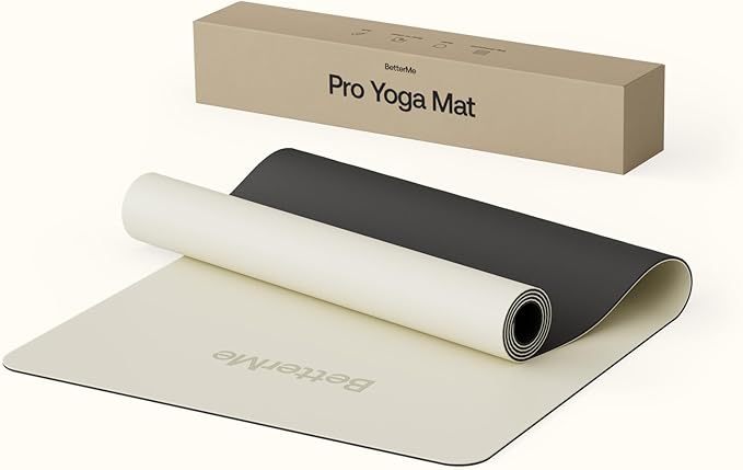 BetterMe Pro Yoga Mat - Non-Slip Yoga Mat for Home Workouts - Lightweight & Thoughtful Quality Exercise & Workout Mat for Yoga, Pilates and Fitness