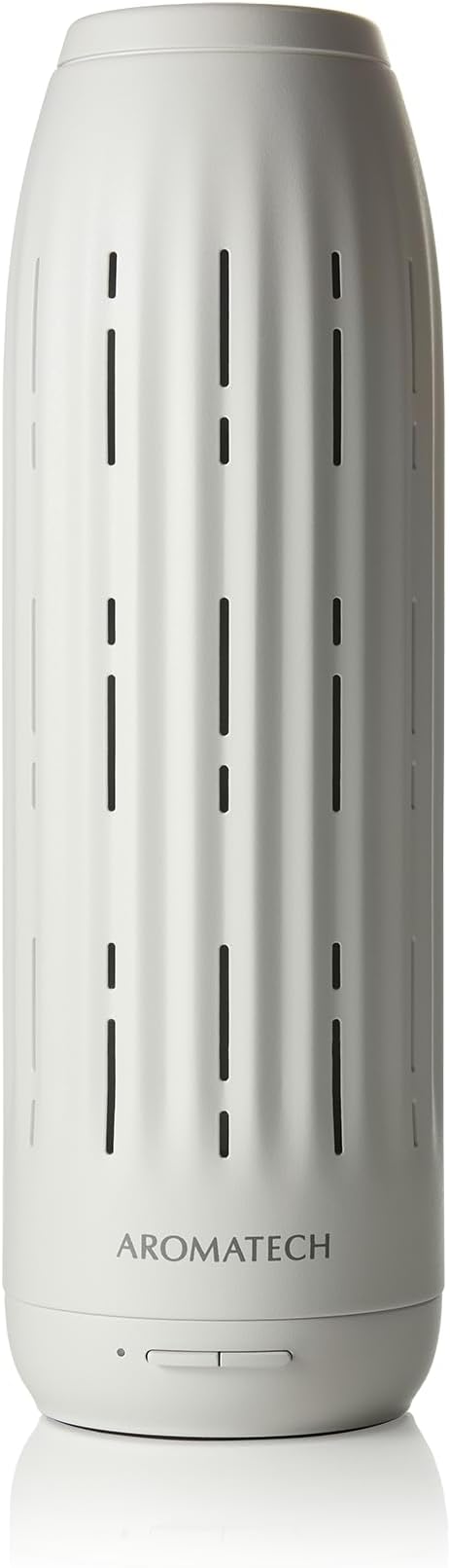 AromaTech Ambience Scent Diffuser for Essential Oil Blends & Fragrances – Waterless Scent Machine w/Bluetooth for Home, Bathroom Boutiques, Hotel, Spa – White Stone