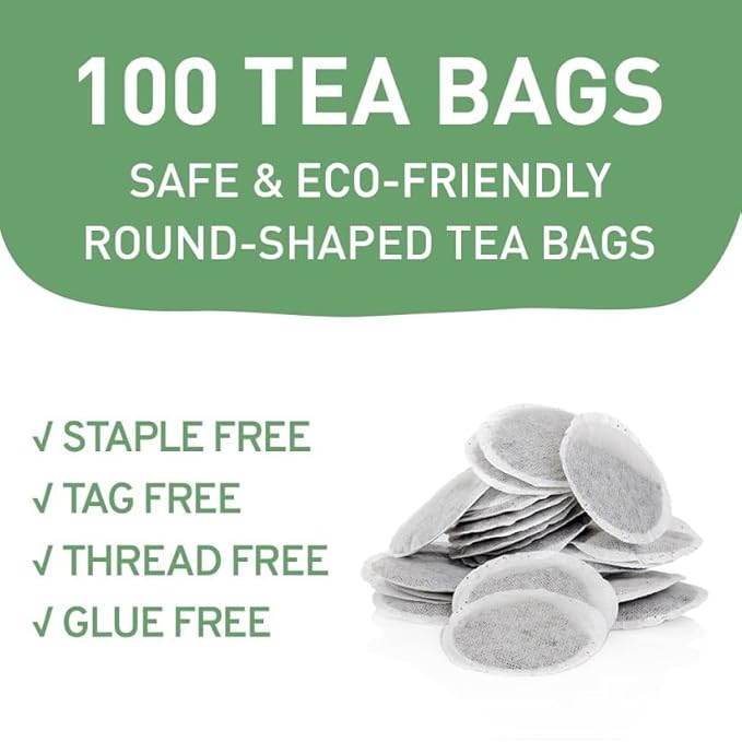 HANDPICK Masala Chai Tea Bags (100 Count) Strong Robust & Aromatic, Blended with Exotic Spices, Cinnamon, Black Pepper, Cloves & Cardamom - Premium Quality Eco-conscious Round Bags