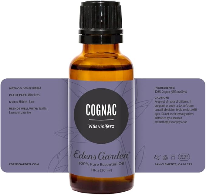 Edens Garden Cognac Essential Oil- 100% Pure Premium Grade, Undiluted, Natural, Therapeutic, Aromatherapy, The Best for Diffuser, Candle, Laundry, Humidifiers 30 ml (1 fl oz)