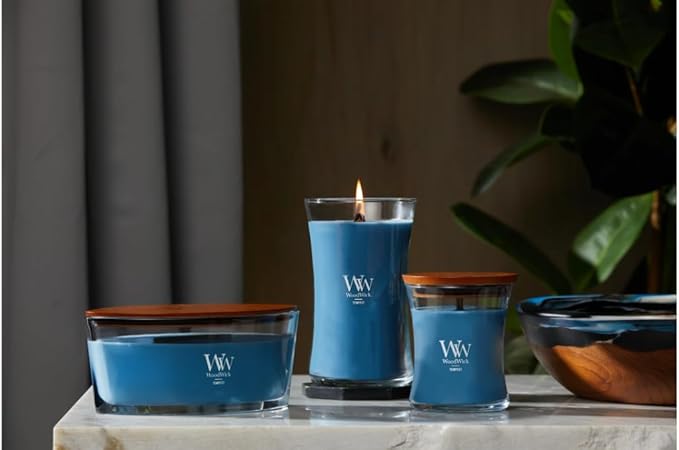 WoodWick Tempest Gifts for Women and Men, 16 oz Ellipse Candle with Crackling Wick