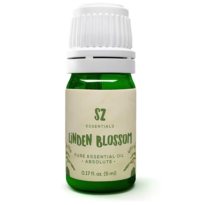 Linden Blossom Absolute Essential Oil – 100% Pure & Natural – Undiluted Tilia vulgaris Extract – Floral Aromatherapy Oil – Vegan & Therapeutic Grade – 0.17 fl oz. (5 mL)