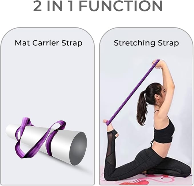 Samadhaan Yoga Mat Carrier Strap | Adjustable Mat Holder Sling for Carrying Mats | Thick & Comfy Texture | Yoga Mat Strap