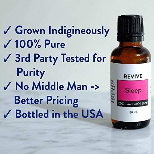 Sleep Essential Oil Blend 30mL by Revive Essential Oils - 100% Pure Therapeutic Grade, for Diffuser, Humidifier, Massage, Aromatherapy, Skin & Hair Care