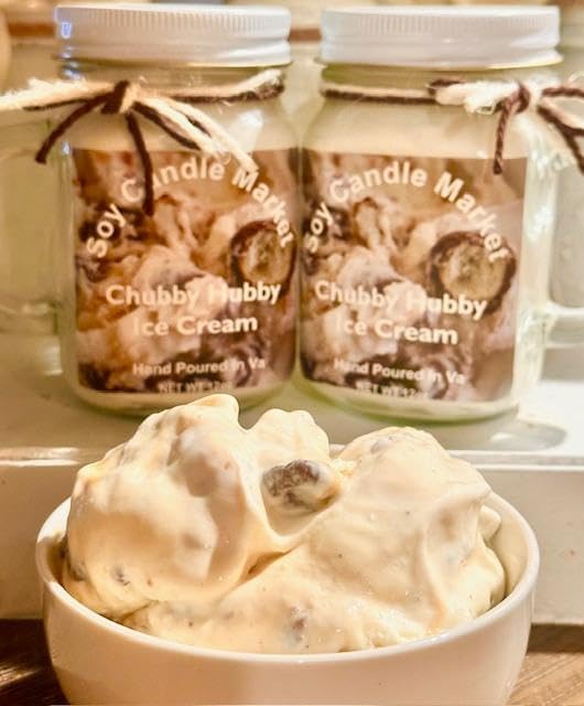 Soy Scented Candles | Handmade & Highly Aromatic Candles Burns Upto 85 Hours in Glass Jar - Perfect for Home Decor, Wedding, Birthday, Dinner (Chubby Hubby, 16 oz)