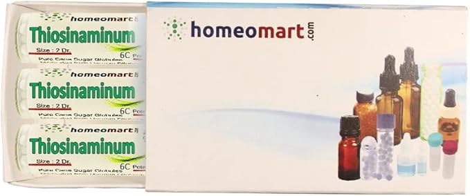 homeomart.com Thiosinaminum Homeopathy Pellets (Pills) in 6C Potency, Pack of 3