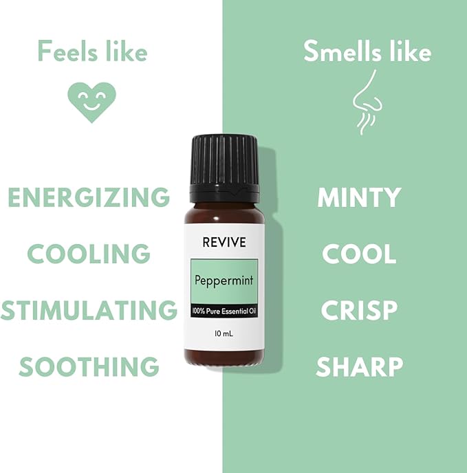 Peppermint Essential Oil 120mL by Revive Essential Oils - 100% Pure Therapeutic Grade, for Diffuser, Humidifier, Massage, Aromatherapy, Skin & Hair Care