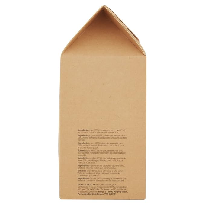 teapigs Herbal Tea Bags Made With Whole Leaves Pack of Tea bags, Ginger Lemon, 50 Count