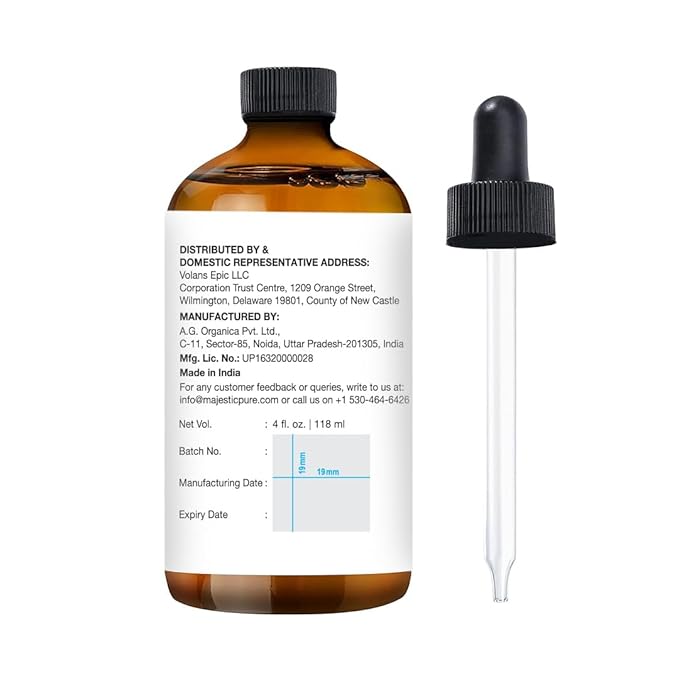 Majestic Pure Essential Oil with Glass Dropper - 100% Pure and Natural - Essential Oils for Diffuser, Aromatherapy, Soap and Candle Making, Sunflower Essential Oil, Sunflower Oil, 4 Fl Oz