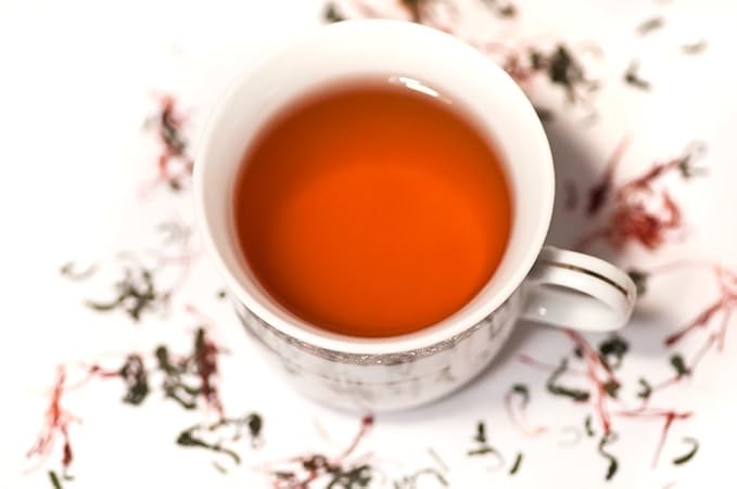 FIRE TEAS Organic Mullein Leaf Herbal Tea w/Ginger & Saffron - Respiratory & Lung Cleanse Herbal Tea, Mucous Membranes Support, Great Health Benefits, Loose Leaf -