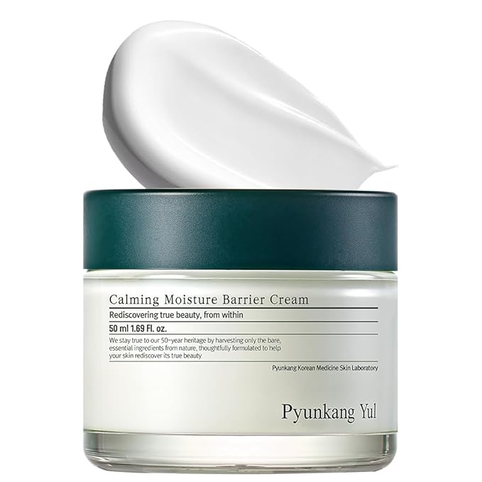 Pyunkang Yul PKY Calming Moisture Barrier Cream Instantly Soothes Sensitive Skin, Hyaluronic Acid & Ceramide for Hydration, Vegan, Korean Skincare (1.69 Fl. Oz, 50ml)