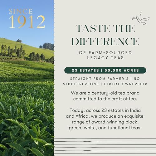 Luxmi Estates, Organic Tulsi Tea, 50 Tea Bags, Caffeine Free, Non-GM and Organic, for Immunity, Inflammation, and Stress Relief