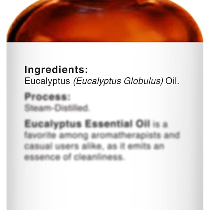 Majestic Pure Essential Oil with Glass Dropper - 100% Pure and Natural - Essential Oils for Diffuser, Aromatherapy, Soap and Candle Making, Eucalyptus Essential Oil, Eucalyptus Oil, 1 Fl Oz
