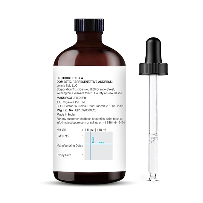 Majestic Pure Essential Oil with Glass Dropper - 100% Pure and Natural - Essential Oils for Diffuser, Aromatherapy, Soap and Candle Making, Spearmint Essential Oil, Spearmint Oil, 4 Fl Oz