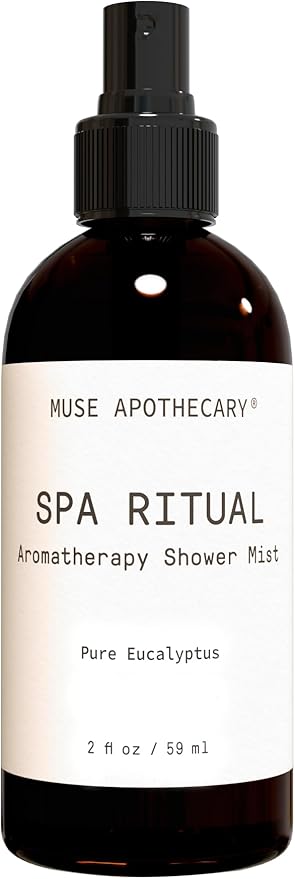Muse Apothecary Spa Ritual Pure Eucalyptus Oil Shower Mist - Eucalyptus Spray for Shower, Spa, Bath, and Linen - Aromatherapy Eucalyptus Essential Oil Spray - 2oz