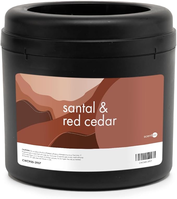 ScentAir Whisper Home Monthly Plug-in Refill, Fragrance Cartridge for Home and Office, Santal & Red Cedar