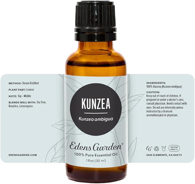 Edens Garden Kunzea Essential Oil- 100% Pure Premium Grade, Undiluted, Natural, Therapeutic, Aromatherapy, The Best for Diffuser, Skin, Humidifiers, Kid Safe 30 ml (1 fl oz)