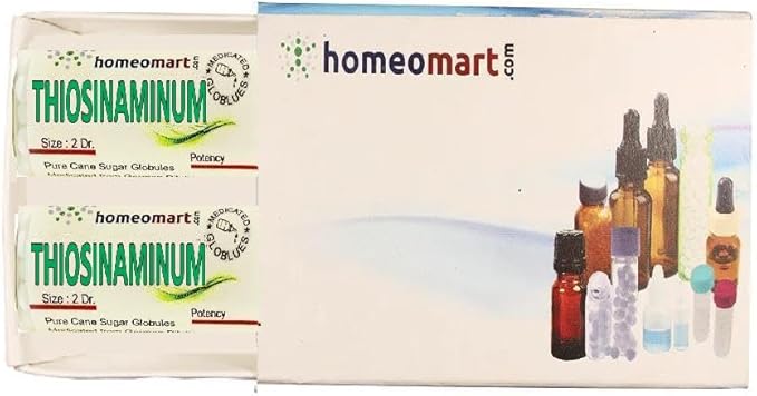 homeomart.com Thiosinaminum Homeopathy Pellets (Pills) in 1M Potency, Pack of 2
