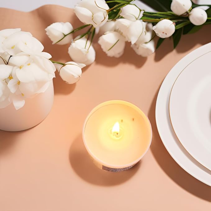 Chloefu LAN Fresh Linen Candles Laundry Candles Non-Toxic Air Freshening Scented Candle Decorative Pet Odor Eliminator for Home Luxury Scented Soy Jar Candle for Bathroom Decor 7.1 oz 2 Pack