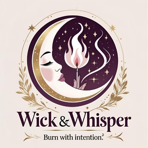 Wick & Whisper - Mystarae Ritual Candle — Patchouli & Bergamot Aromatherapy Soy Candle for Emotional Grounding, Self‑Care Rituals, Moon Work | 10 oz Matte Black Jar