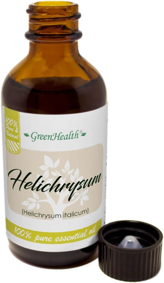 Helichrysum Essential Oil – 2 fl oz – 100% Pure, Natural, Undiluted – Aromatherapy Oil - GreenHealth