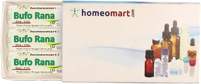 Homeomart.com Bufo Rana Homeopathy Pellets (Pills) in 1M Potency Pack of 3