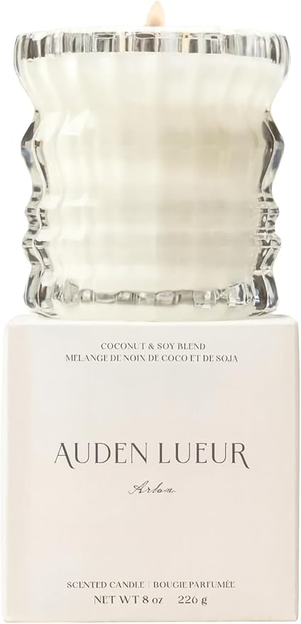 ARLOW | Non-Toxic Candle in Textured Glass Vessel – Auden Lueur