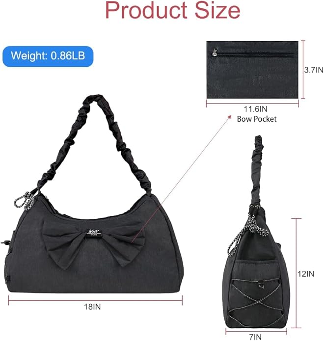 WOLT Gym Bag For Women, Yoga Mat Bag with Shoes Compartment, Wet Pocket and Water Bottle Pocket