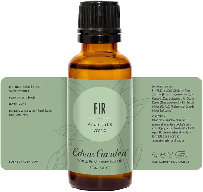 Edens Garden Fir Around The World Essential Oil- 100% Pure Premium Grade, Undiluted, Natural, Therapeutic, Aromatherapy, The Best for Diffuser, Skin, Candle, Laundry 30 ml (1 fl oz)