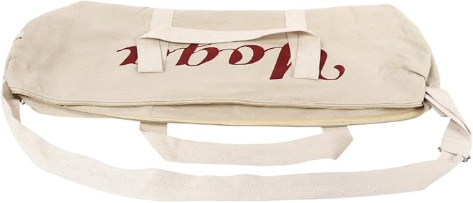 KNK Canvas Cotton Yoga Mat Bag with Strap – Ecofriendly, Durable, Washable Yoga Mat Carrier Cover