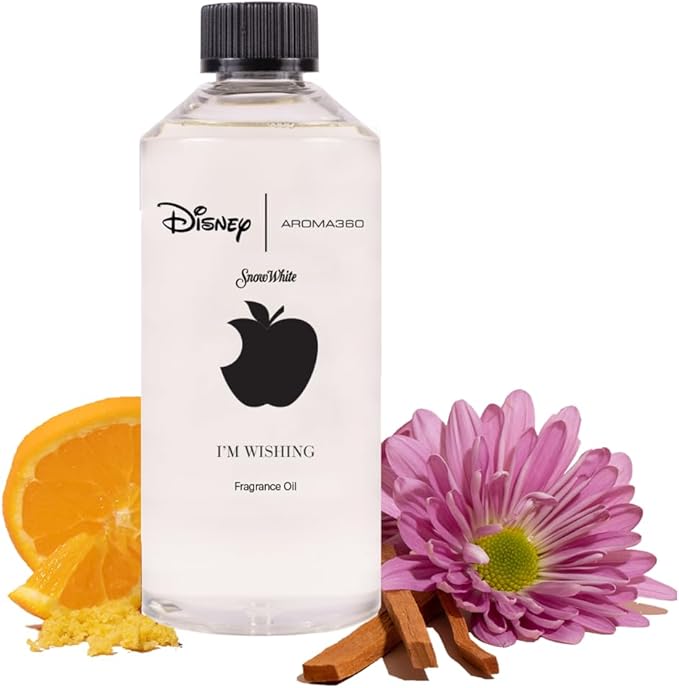 Aroma360 | Disney | I’m Wishing Fragrance Oil Blend | Princess Snow White | Luxury Essential Oil Diffuser | Aromatherapy Scent Diffuser Oil | Orange, Aldehydes & Jasmine 16.9 fl oz, 500mL