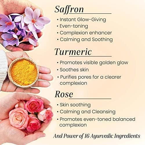 Brightening Saffron Face Oil – iYURA Kesaradi | 100% Natural & Authentic Ayurvedic | Works in 3 Drops Daily for Visibly Brighter, Glowing, Youthful Skin | Non-Greasy & Lightweight | 1.69 fl oz (50 ml)