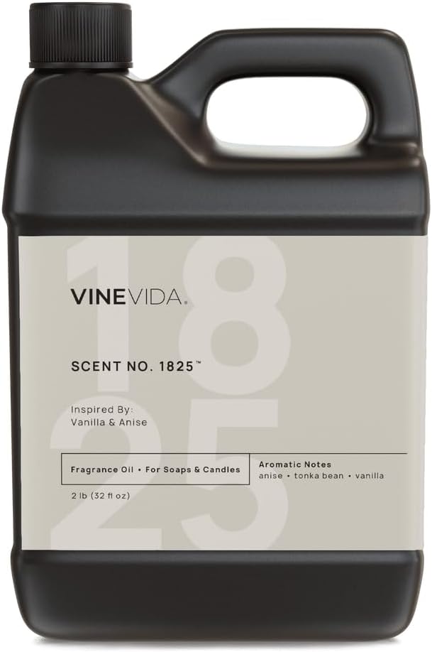 VINEVIDA [32oz] Vanilla & Anise Fragrance Oil for Candle Making - Natural Candle Oil Scents - Soap Making Essential Oil - Made in USA