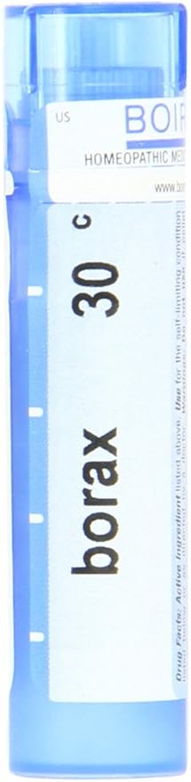 Boiron Homeopathic Medicine Borax, 30C Pellets, 80-Count Tubes (Pack of 5)