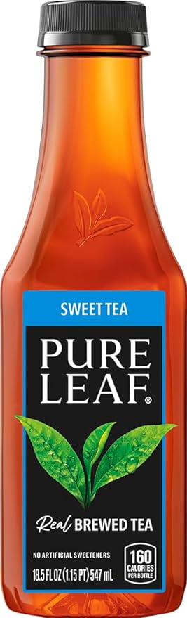 Pure Leaf Iced Tea, Sweet Tea, Black Tea, 18.5 oz
