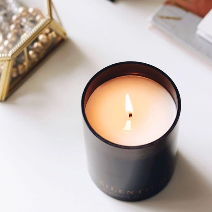 Vancouver Candle Co. Silentium Discovery Candle – Non-Toxic Soy Wax Aromatherapy Candle – Handmade with Natural Essential Oil – Strong Scented, Long Lasting 10 Ounce Jar Candle with Gift Box